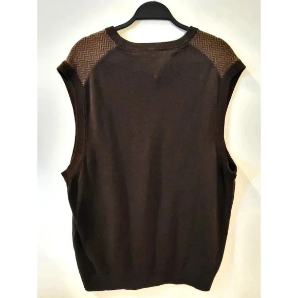 Tommy Hilfiger Brown Sweater Vest - Picture 2 of 6